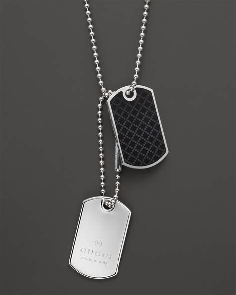 gucci dog tags for men|gucci dog tags for sale.